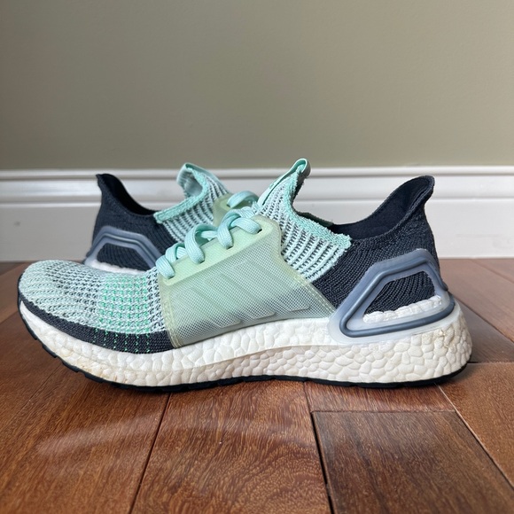 Adidas Ultraboost 19 Women's Size 7.5 Running Shoes Ice Mint Grey - Picture 9 of 16